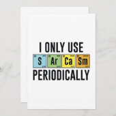 私は定期的に皮肉しか使わない サンキューカード (正面/裏面)