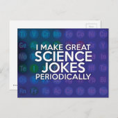 私は定期的に素晴らしサイエンスジョークを言う ポストカード (正面/裏面)
