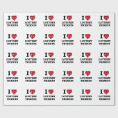 私は宝くじ券を愛します ラッピングペーパー (フラット)