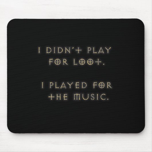 私は宝を遊求めなかった。 マウスパッド (正面)