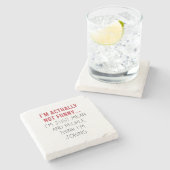 私は実はおもしろい...ただ… ストーンコースター (横)