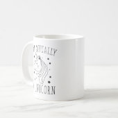 私は実はユニコーンです コーヒーマグカップ (正面左)