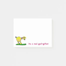 私は実質のヤギゲッターの付箋です ポストイット