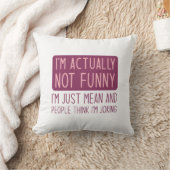 私は実際にはおもしろいない クッション (ブランケット)