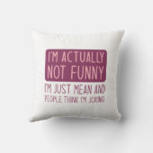 私は実際にはおもしろいない クッション (裏面)