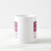 私は実際にはおもしろいない コーヒーマグカップ (中央)