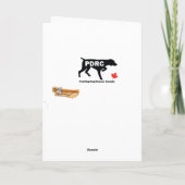 私は実際によいです(ずっとVizsla) -挨拶状 カード (裏面)