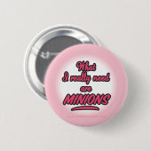 私は実際に必要とします子分(ボタン)を 缶バッジ (正面&裏面)