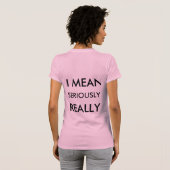 私は実際に意味します Tシャツ (裏面フル)