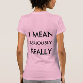 私は実際に意味します Tシャツ (裏面)