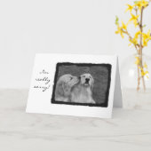 私は実際に残念です カード (黄色い花)