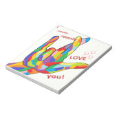 私は実際にASLの愛します ノートパッド (回転)