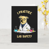 私は実験室の安全を練習します カード (黄色い花)
