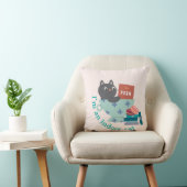 私は室内猫おもしろい クッション (椅子)