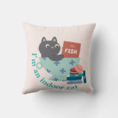 私は室内猫おもしろい クッション (裏面)