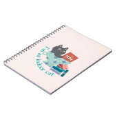 私は室内猫おもしろい ノートブック (左側)