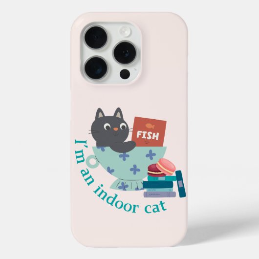 私は室内猫おもしろい Case-Mate iPhoneケース (裏面)