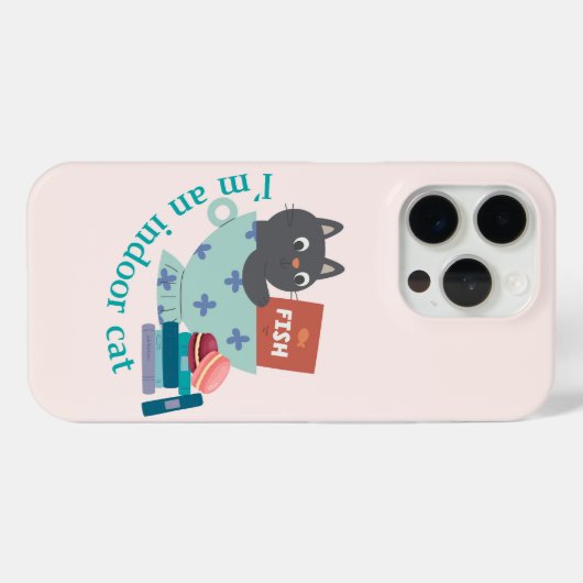 私は室内猫おもしろい Case-Mate iPhoneケース (裏面 (横))