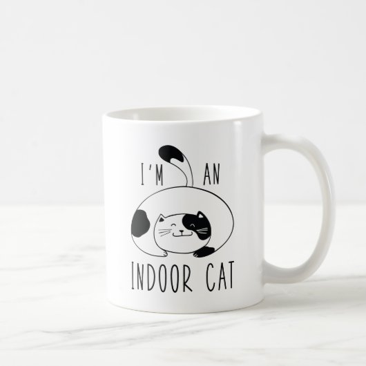 私は室内猫だ コーヒーマグカップ (右)