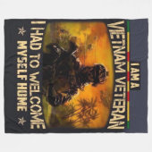 私は家に帰らなければならなかった フリースブランケット (正面(横))