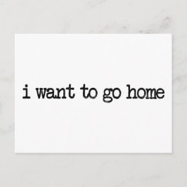 私は家に帰りたい ポストカード