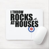 私は家のカールで石を投げます マウスパッド (マウス)