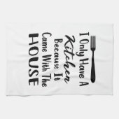 私は家の中だから台所しか来持っていない キッチンタオル (横)