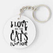 私は家の中の猫が全て好きだ キーホルダー (裏面)