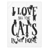 私は家の中の猫が全て好きだ テーブルクロス (正面)