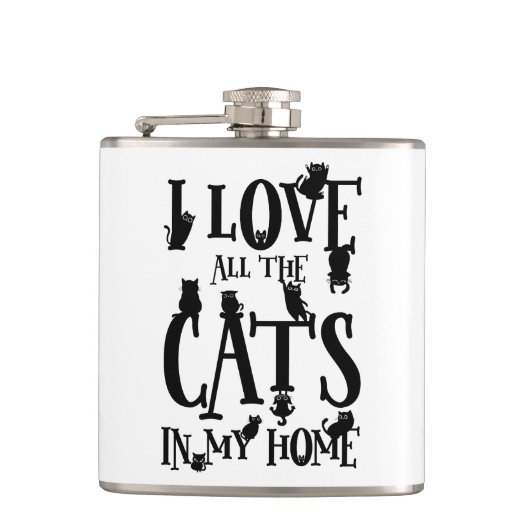私は家の中の猫が全て好きだ フラスク (正面)