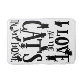 私は家の中の猫が大好き バスマット (正面)