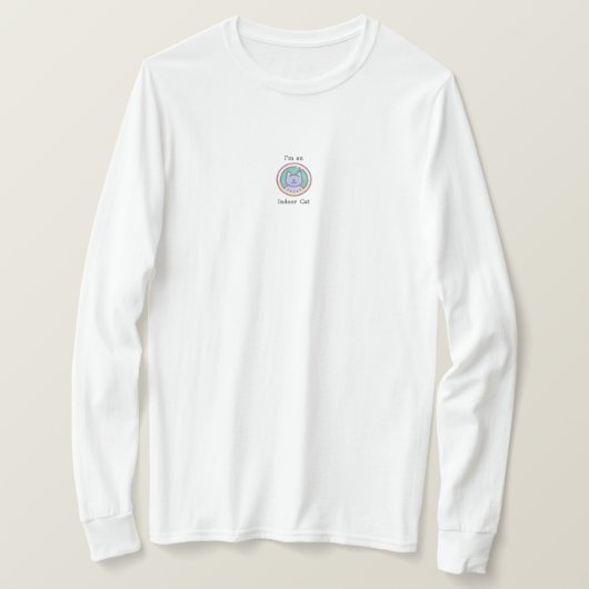 私は家の中の猫です Tシャツ (デザイン正面)