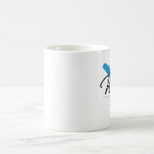 私は家の作家を我慢しました コーヒーマグカップ (中央)