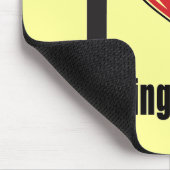 私は家庭で働くことを愛します! マウスパッド (コーナー)