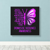 私は家庭内暴力認識度 キャンバスプリント (インサイチュ (ウッドフロア))