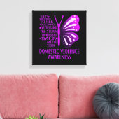 私は家庭内暴力認識度 キャンバスプリント (インサイチュ (リビング))