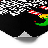 私は家族のクリスマスに最も若い小妖精や小人にマッチ ポスター (角)