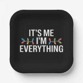 私は家族のクリスマスマッチングのすべてである ペーパープレート (正面)