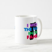 私は家族のズボンを身に着けています コーヒーマグカップ (正面右)