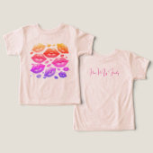 私は家族の幼児Tシャツが大好き (デザイン正面&裏面)