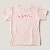 私は家族の幼児Tシャツが大好き (デザイン裏面)