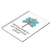 私は家族の木を振り、ナッツの束が落ちた ノートブック (左側)