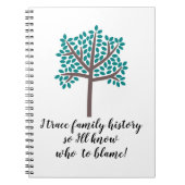 私は家族の歴史をたどって誰を責めるべきか知る ノートブック (正面)
