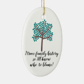 私は家族の歴史を追跡するので、誰を非難すべきか分かるだろう セラミックオーナメント (右)