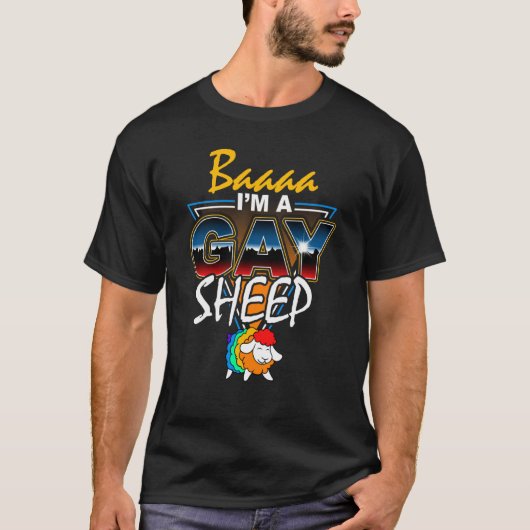 私は家族の虹の羊1 Tシャツ (正面)
