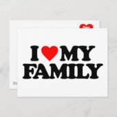 私は家族を愛している ポストカード (正面/裏面)