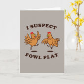 私は家禽の演劇を疑います カード (黄色い花)