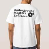 私は家音楽を回します Tシャツ (裏面)