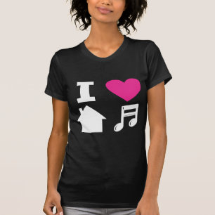 私は家音楽を愛します Tシャツ