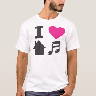 私は家音楽を愛します Tシャツ